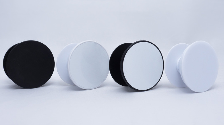 PopSockets in front of a white background.
