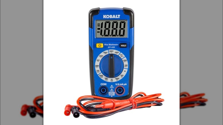 The Kobalt DT-103 multimeter is available from Lowe's.