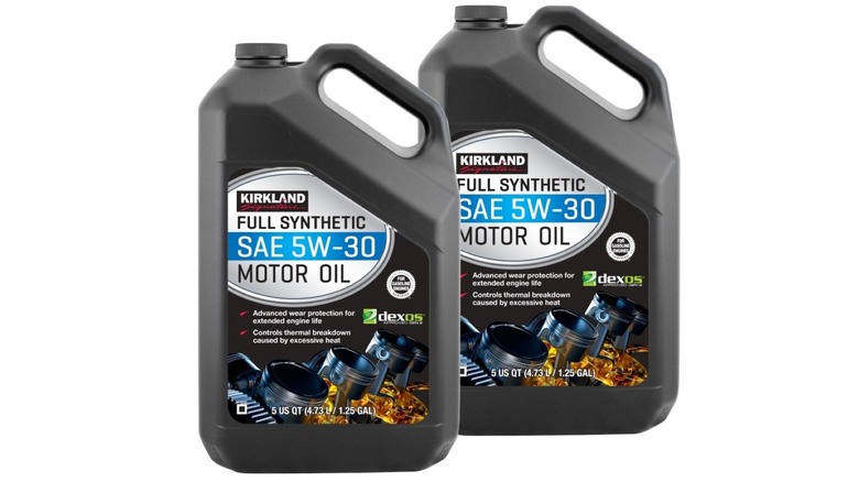 Two bottles of motor oil