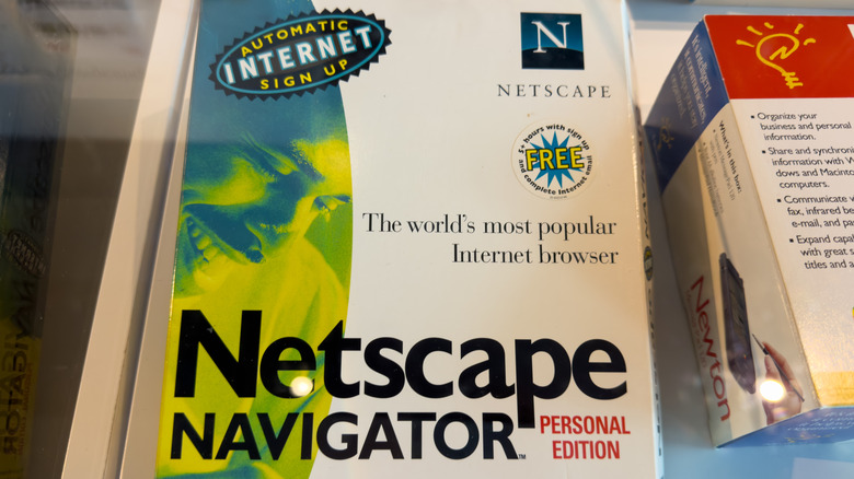 Box for old Netscape Navigator software.