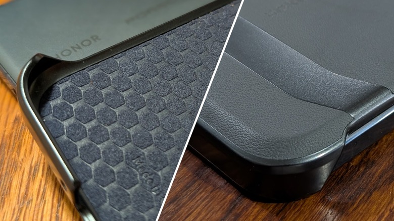 A smartphone case back and front.