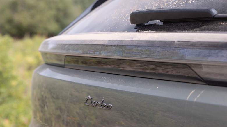 2026 Porsche Cayenne Electric Turbo rear badge detail