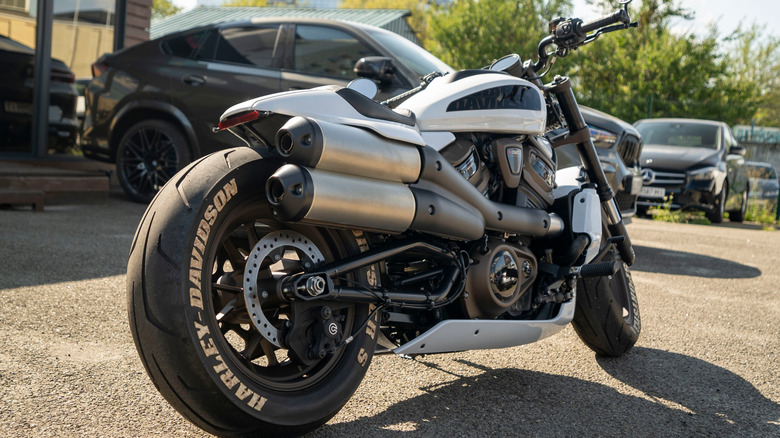 Harley Davidson Sportster S rear view