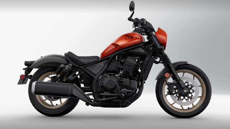 Orange Honda rebel 1100 promo image