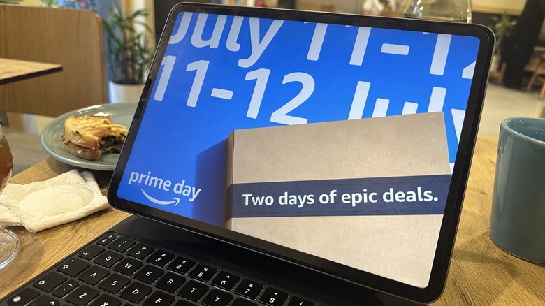 Prime Day banner on iPad