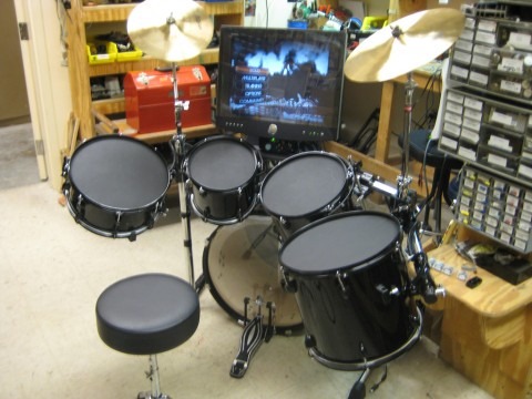 Rock Band pro drumkit controller mod