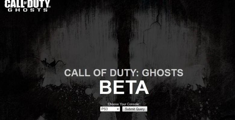 PSA Call of Duty Ghosts beta invite imposter websites on the prowl 1
