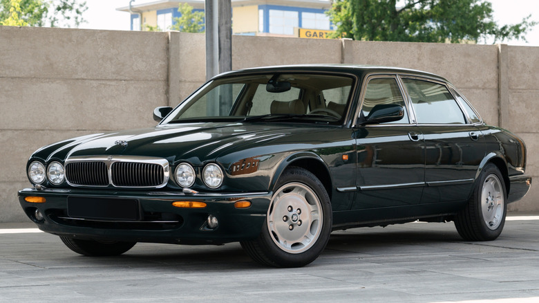 Jaguar XJ parked