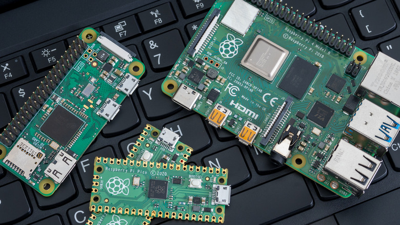 different raspberry pi boards