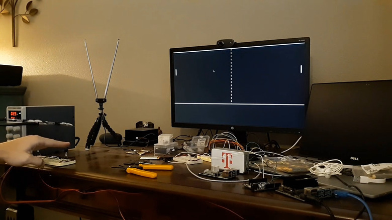 Gesture-based single-player Pong game
