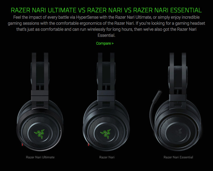 Razer Nari Is A Wireless Headset Vibrations - SlashGear
