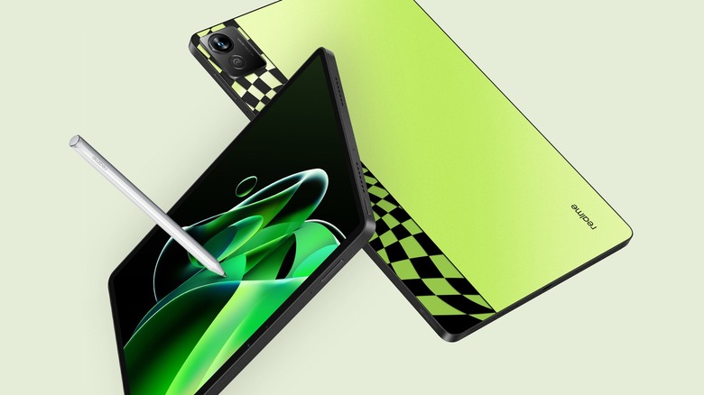 Realme logo on the back of a smartphone.