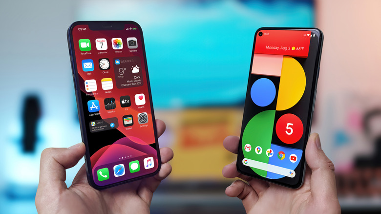 iPhone Pro Google Pixel 5