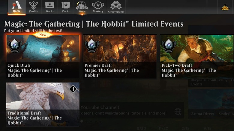 Magic: The Gathering events in MTG: Arena.