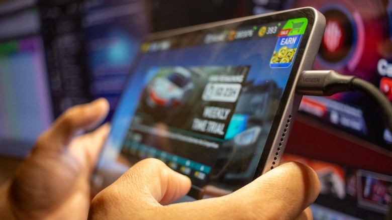 charging while gaming is easy with the USB-C port placement