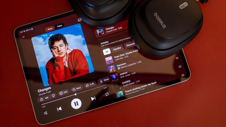 listening to music on the Redmagic Astra