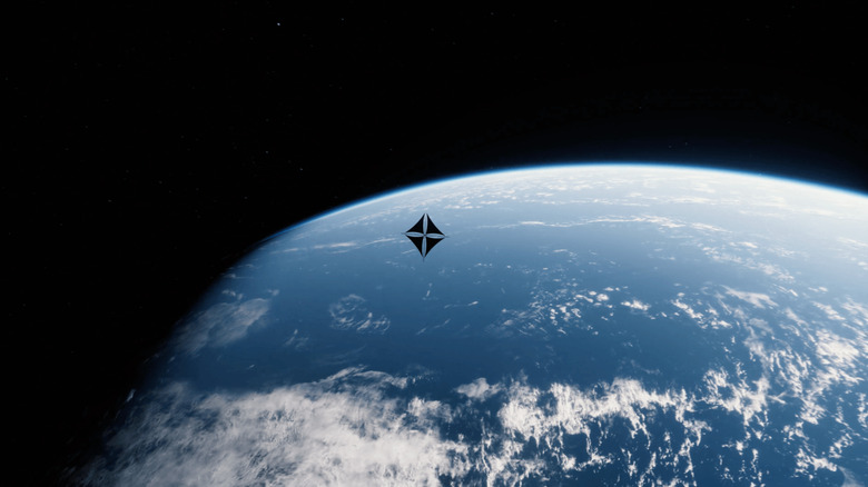 Render of a Reflect Orbital satellite in orbit