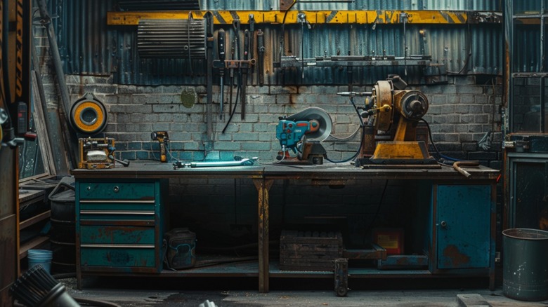 Klutch welding and other gear on worktop