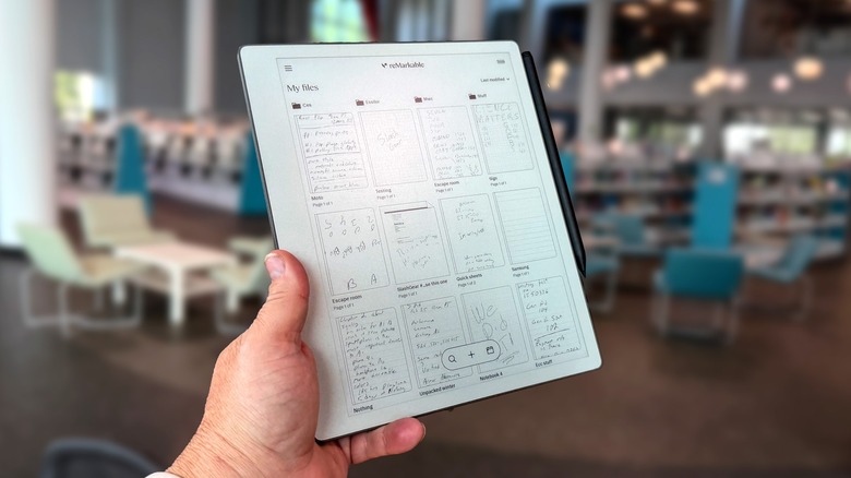 Remarkable Paper Pure in hand in library