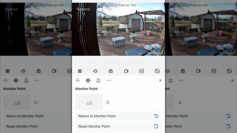 Reolink TrackFlex Wi-Fi app view