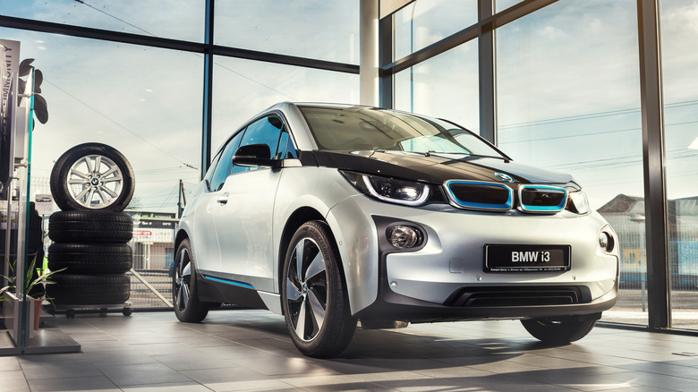 BMW i3 in building