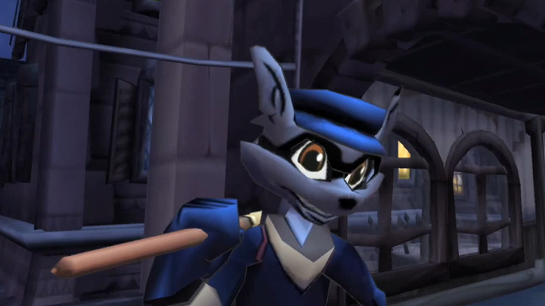 Sly Cooper grinning gameplay