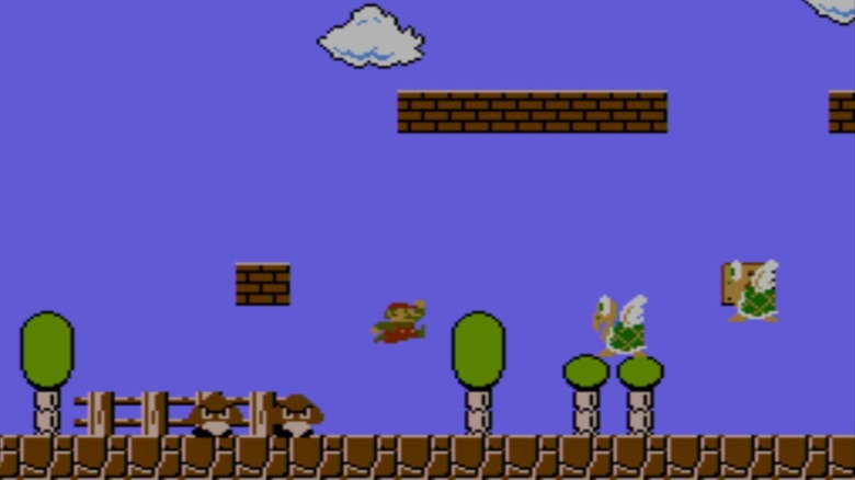 super mario bros world 2-1 goombas koopas