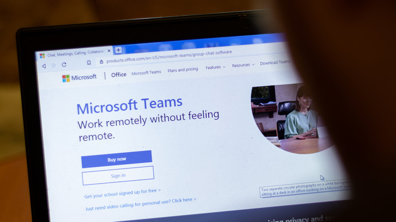 Microsoft Teams laptop