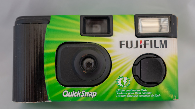 A disposable camera
