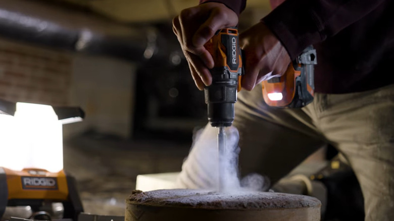 RIDGID Nuke subcompact power tool in action