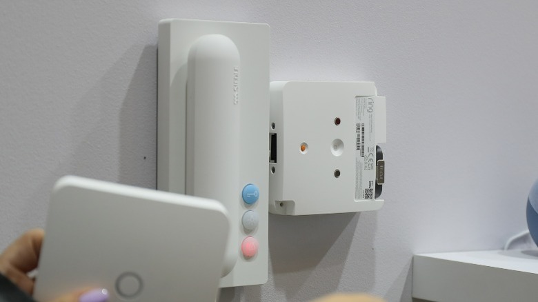 Ring Intercom affixed to a wall 
