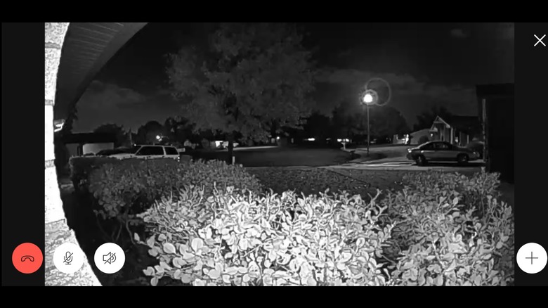 Ring Stick Up Cam Pro night image view