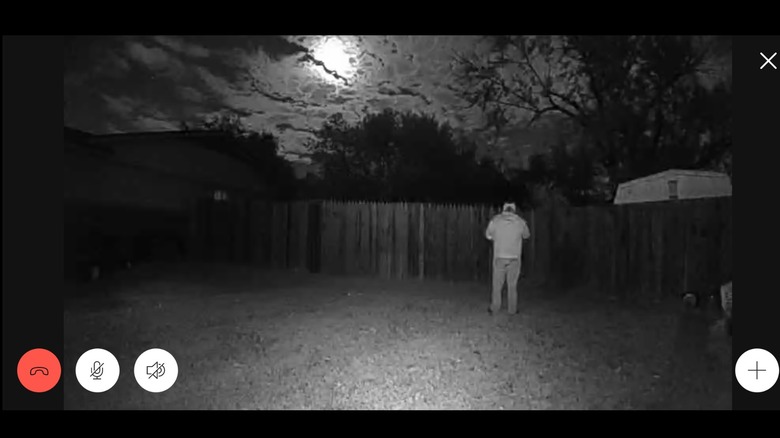 Ring Camera night vision image