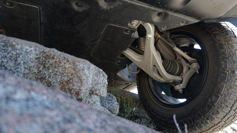 2026 Rivian Gen 2 Quad-Motor front suspension detail
