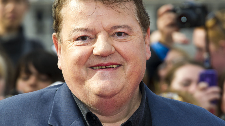 Robbie Coltrane smiling