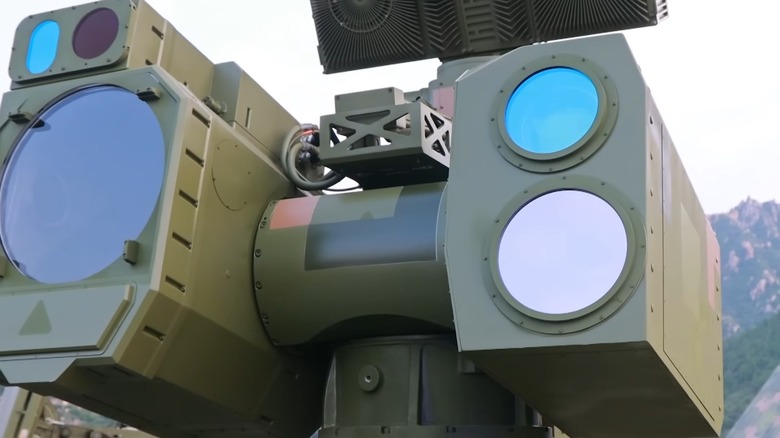 A Chinese anti-drone system on display during China's 2025 Victory Day Parade