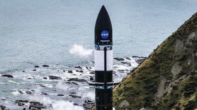 NASA TROPICS satellites aboard a rocket