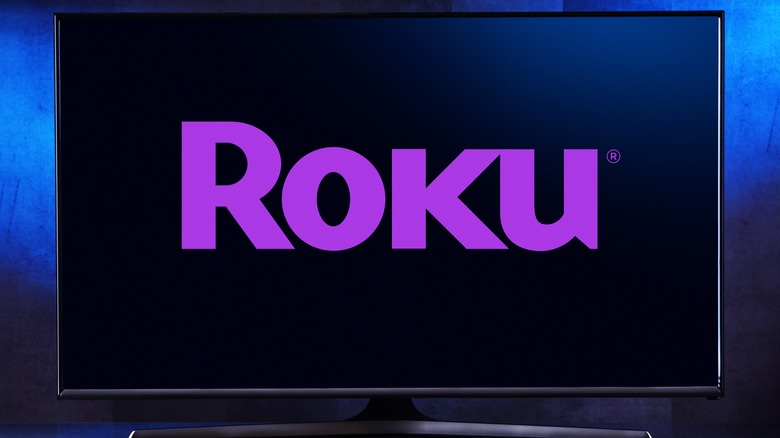 roku logo on tv