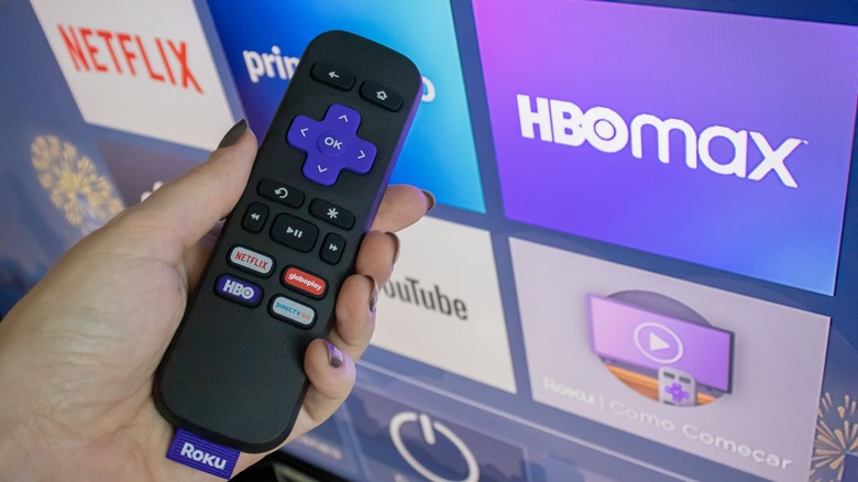 Roku remote screen