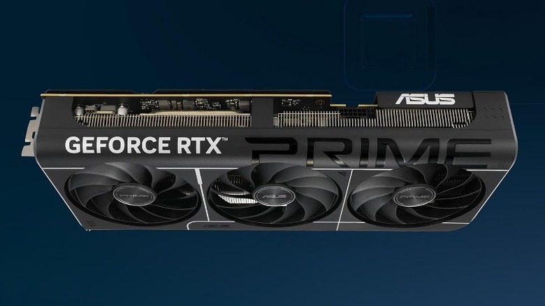 Asus 5070 Ti on blue background