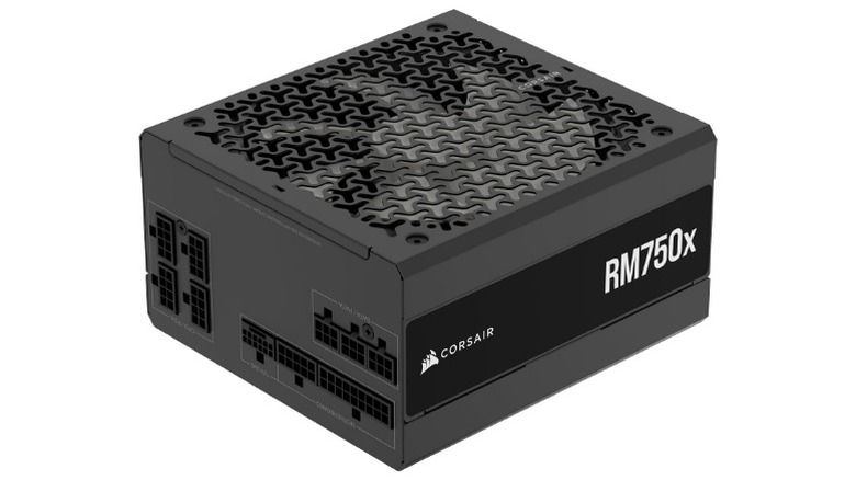 Corsair 750W PSU on white background