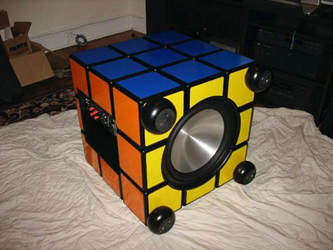 rubiks cube speakers