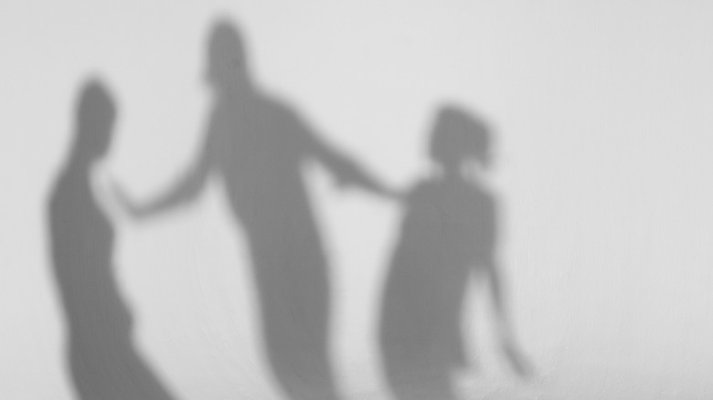 shadows representing domestic violence