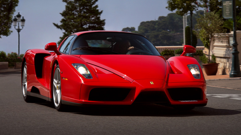 Red Ferrari Enzo in Monaco