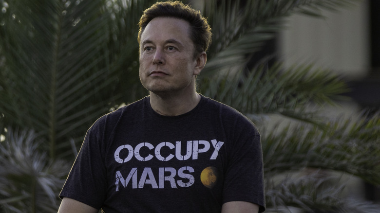 Elon Musk doing a sad face