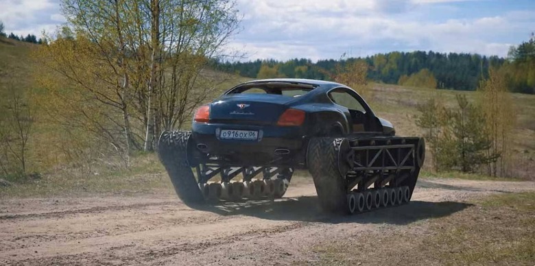 Bentley Converted Into Tank Sets New Speed Record in the Baikal