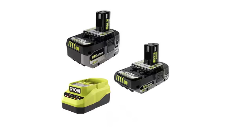 Picture showing Ryobi tools included in Home Depot sale