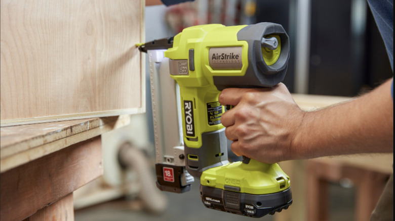 A Ryobi staple gun