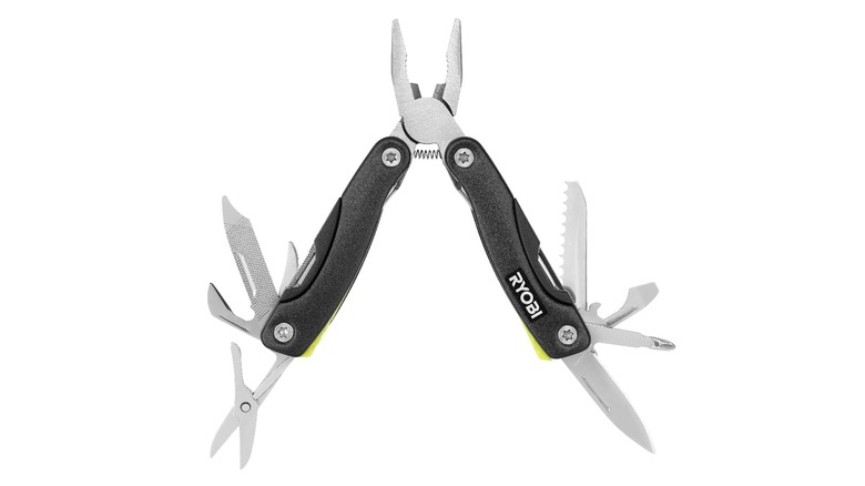 Ryobi Multi-Tool with attachments showing