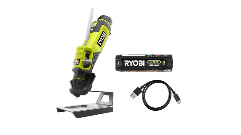 ryobi glue pen with charger and cord